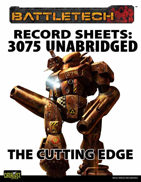 BattleTech: Record Sheets 3075 UnabridgedÑThe Cutting Edge