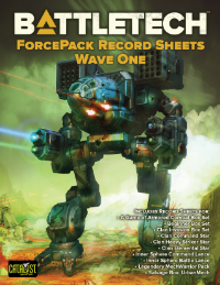 Record Sheets: BattleTech ForcePacks Wave 1