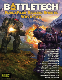Record Sheets: BattleTech ForcePacks Wave 2