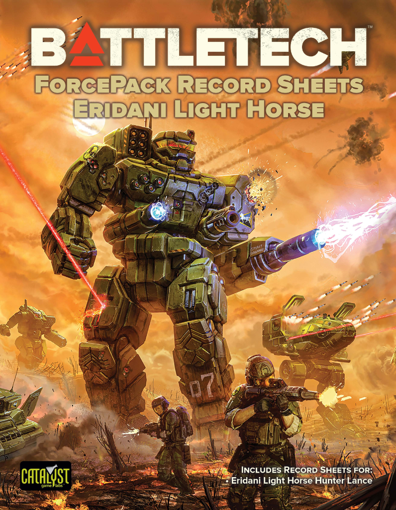 Record Sheets: BattleTech ForcePack - Eridani Light Horse